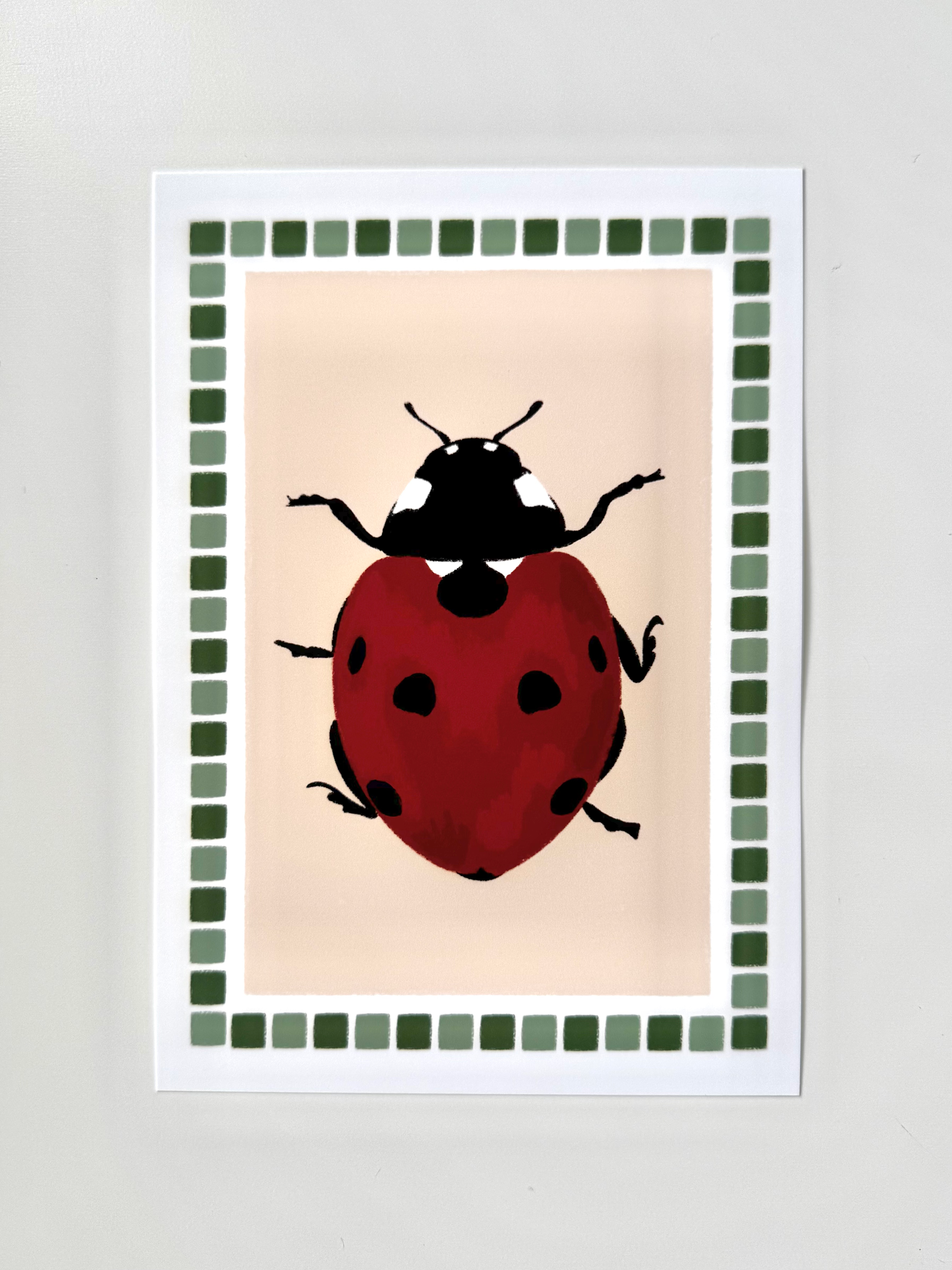 Ladybug Mosaic Print image 0