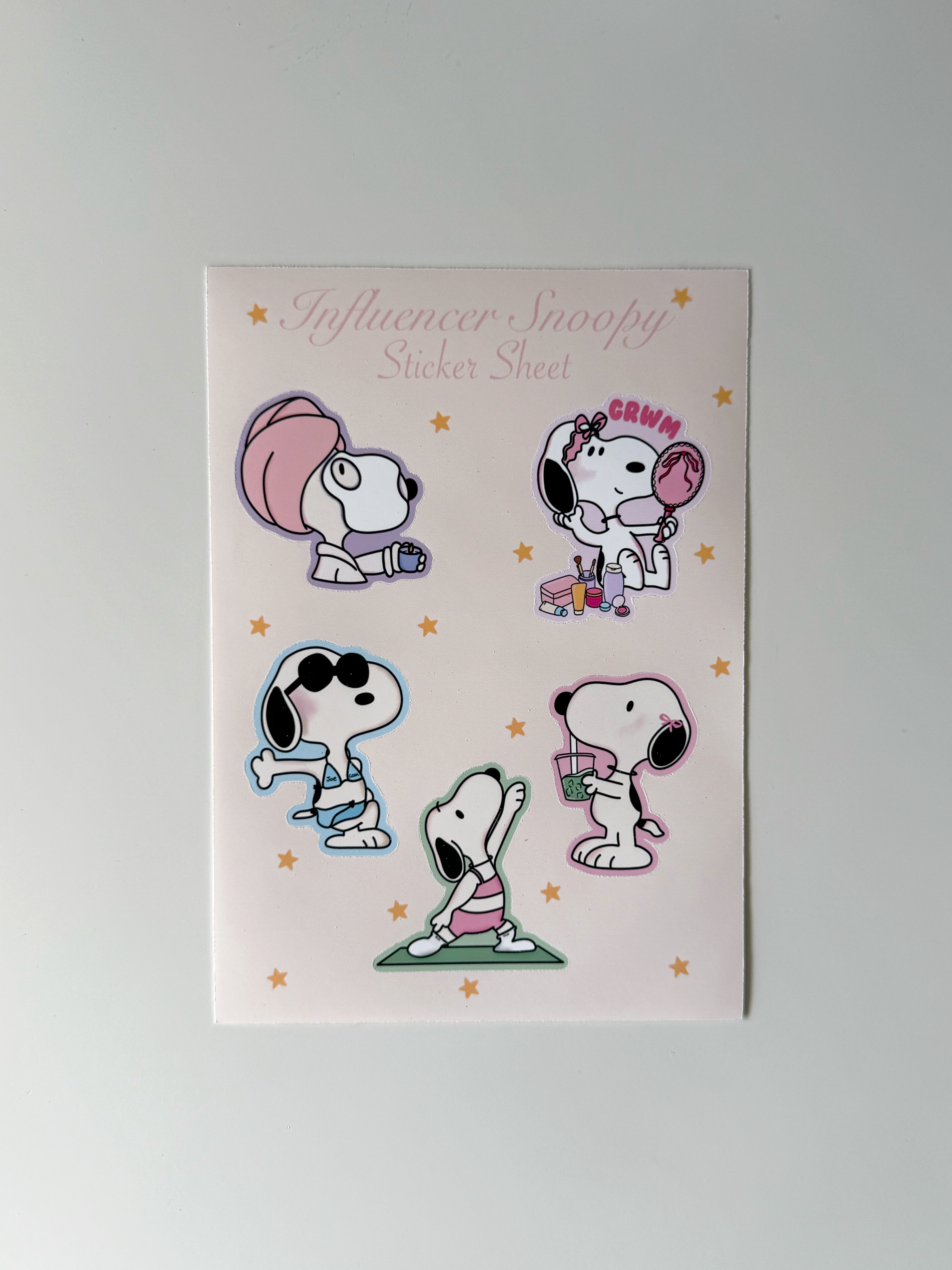 Influencer Snoopy Sticker Sheet image 0