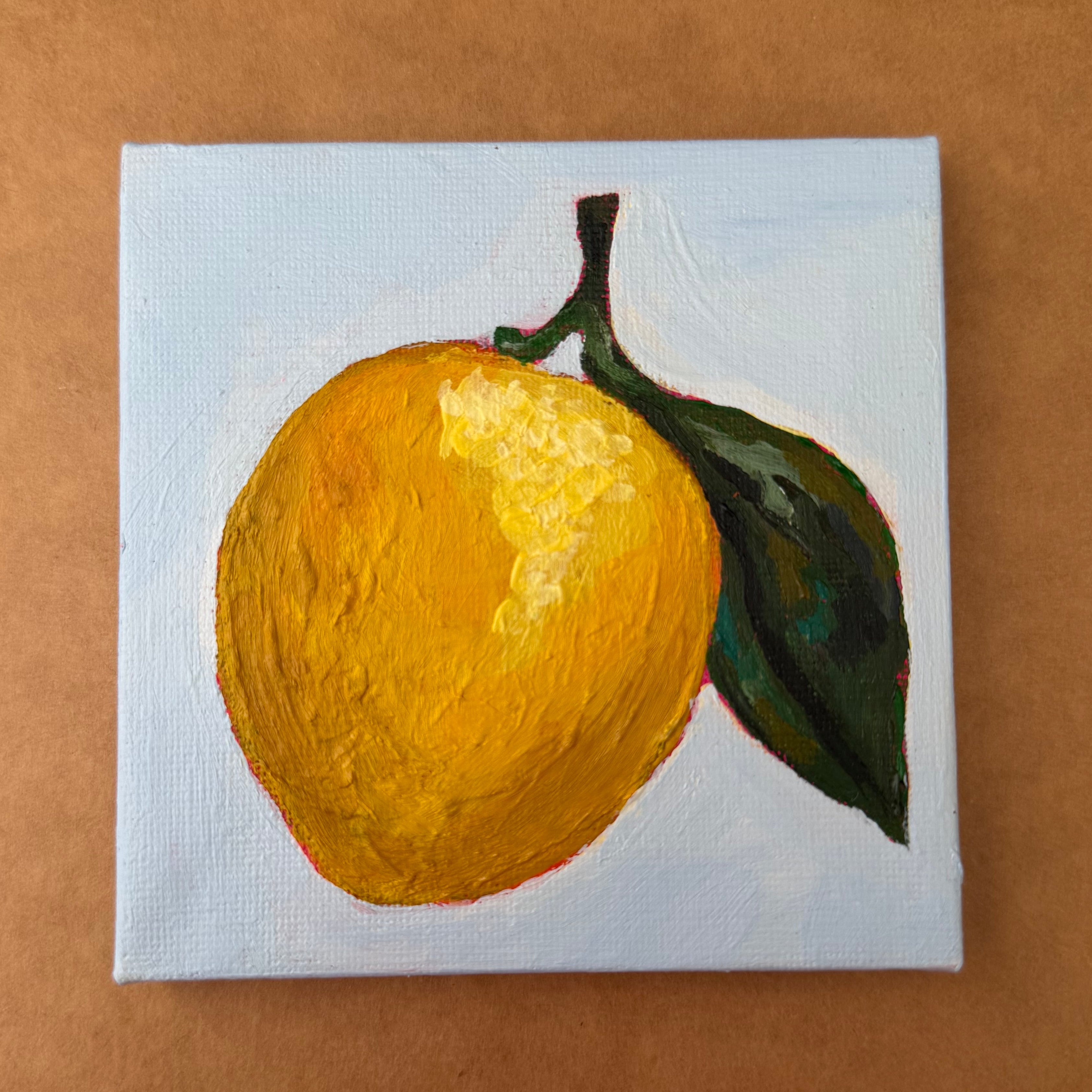 mini painting - lemon