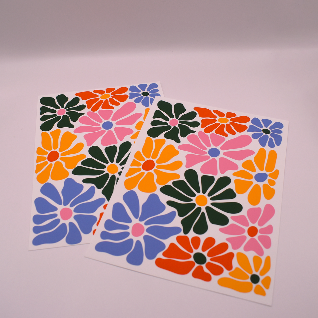 Multi Coloured Flower Bomb Print image 4