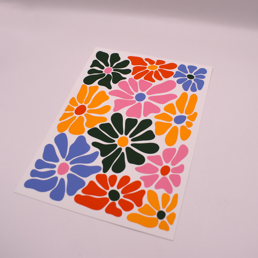 Multi Coloured Flower Bomb Print image 5