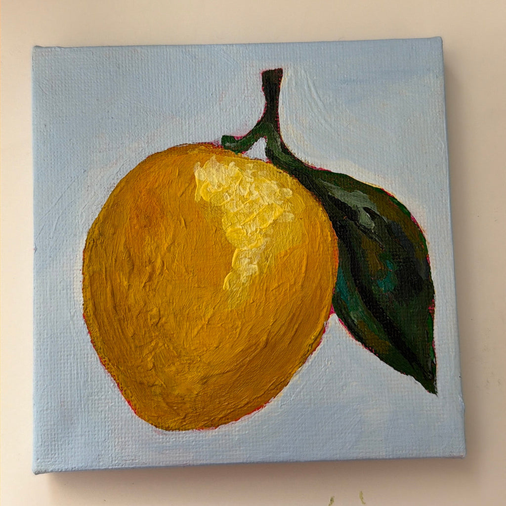 mini painting - lemon