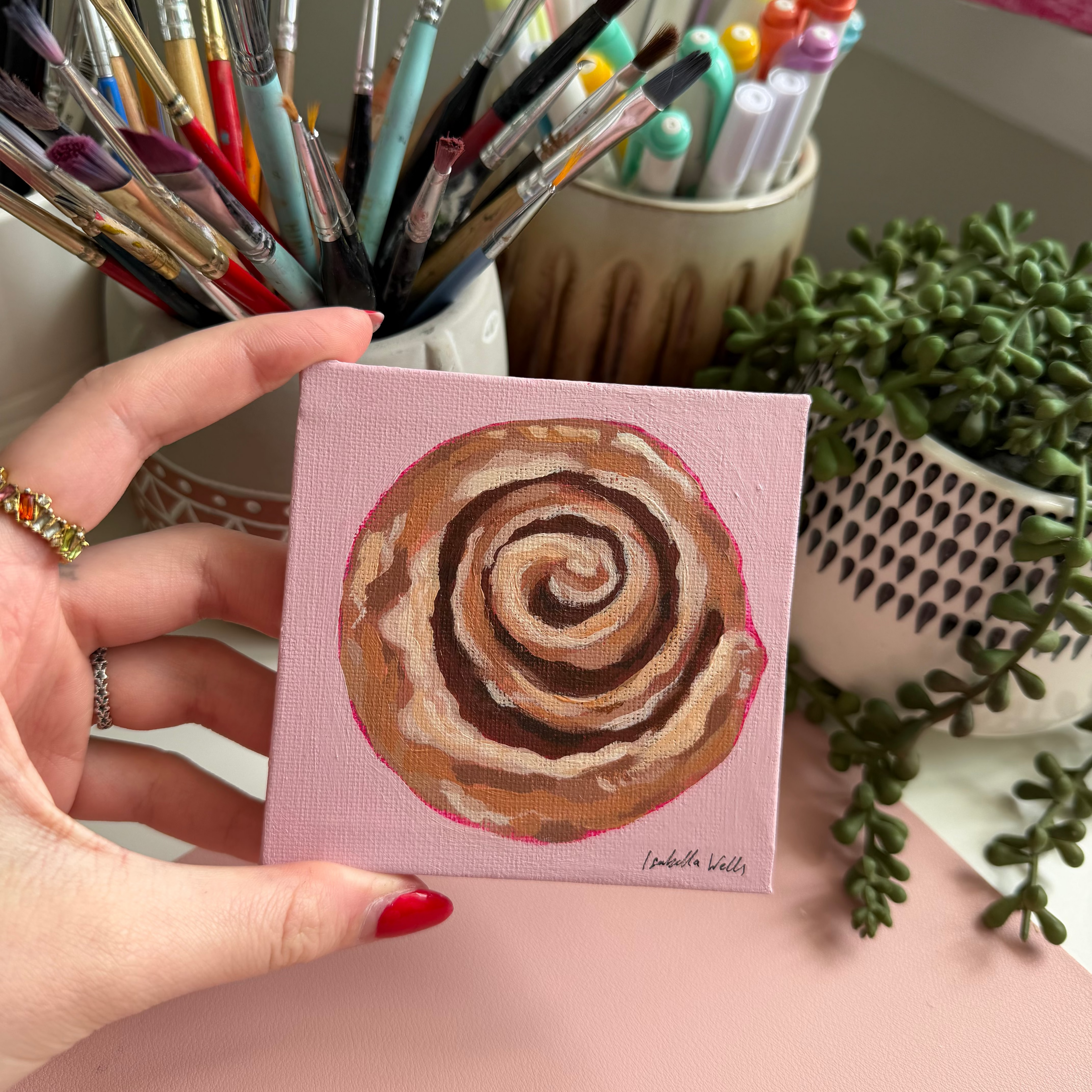 Mini Painting- Cinnamon Roll