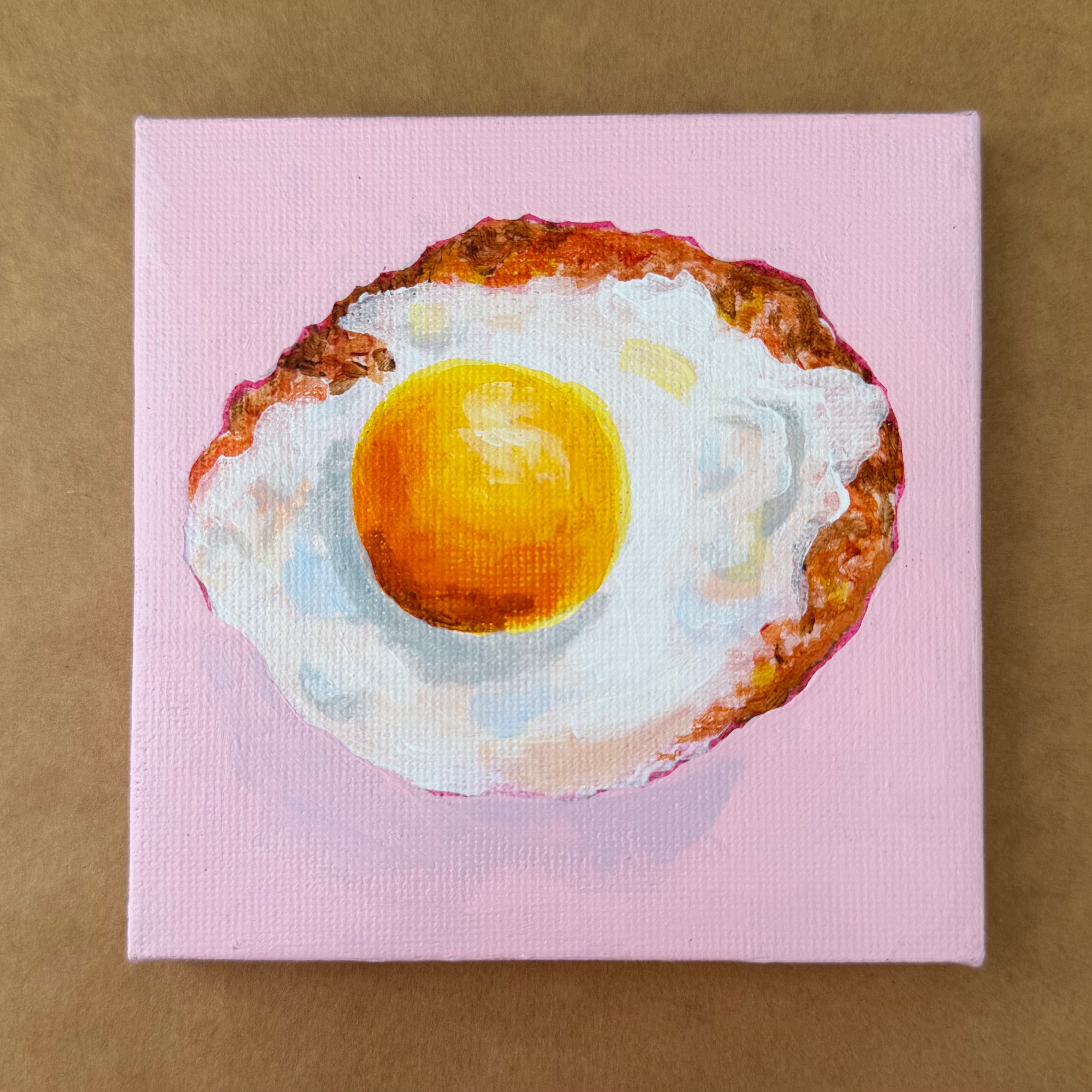 Mini Painting - Fried Egg