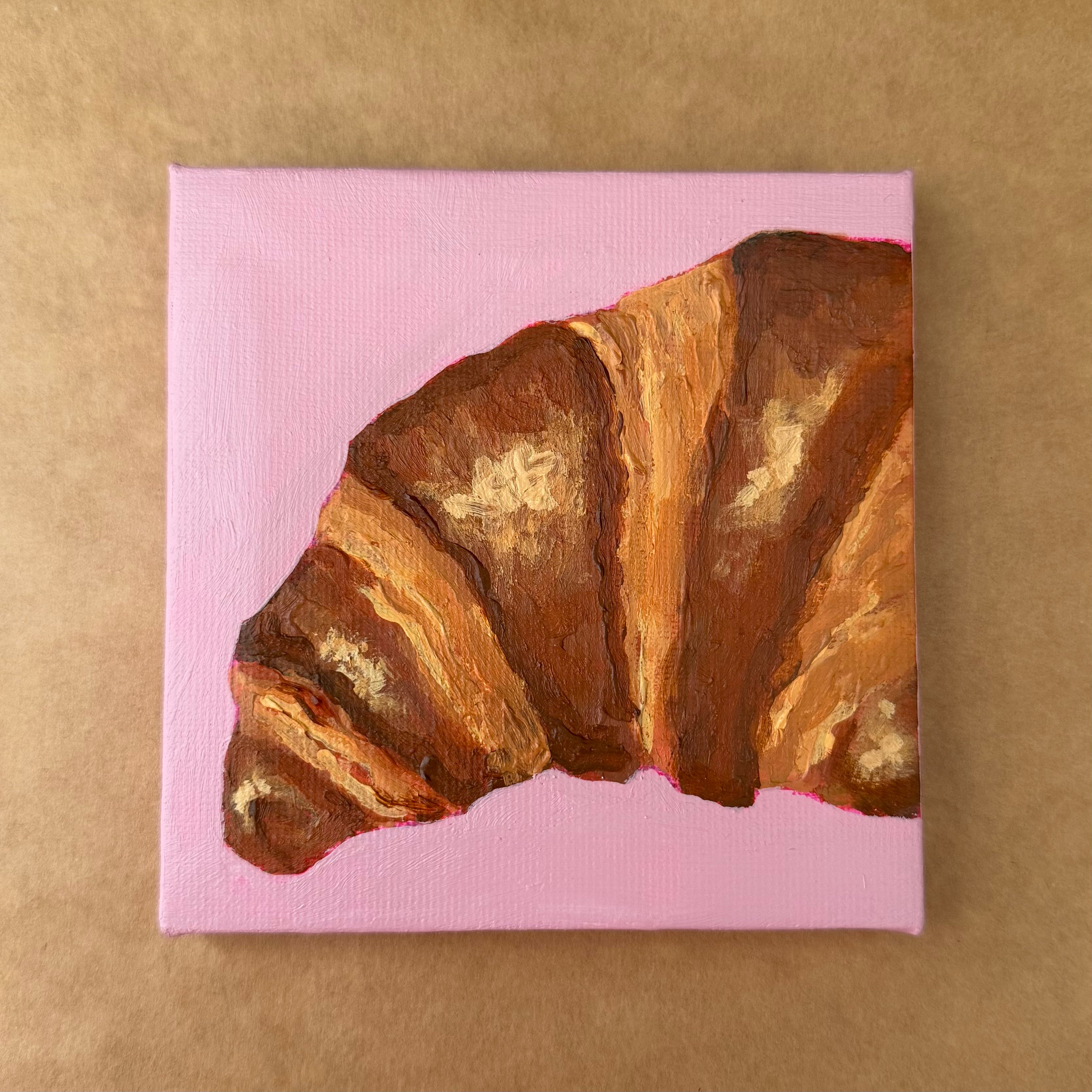 Mini Painting - Croissant