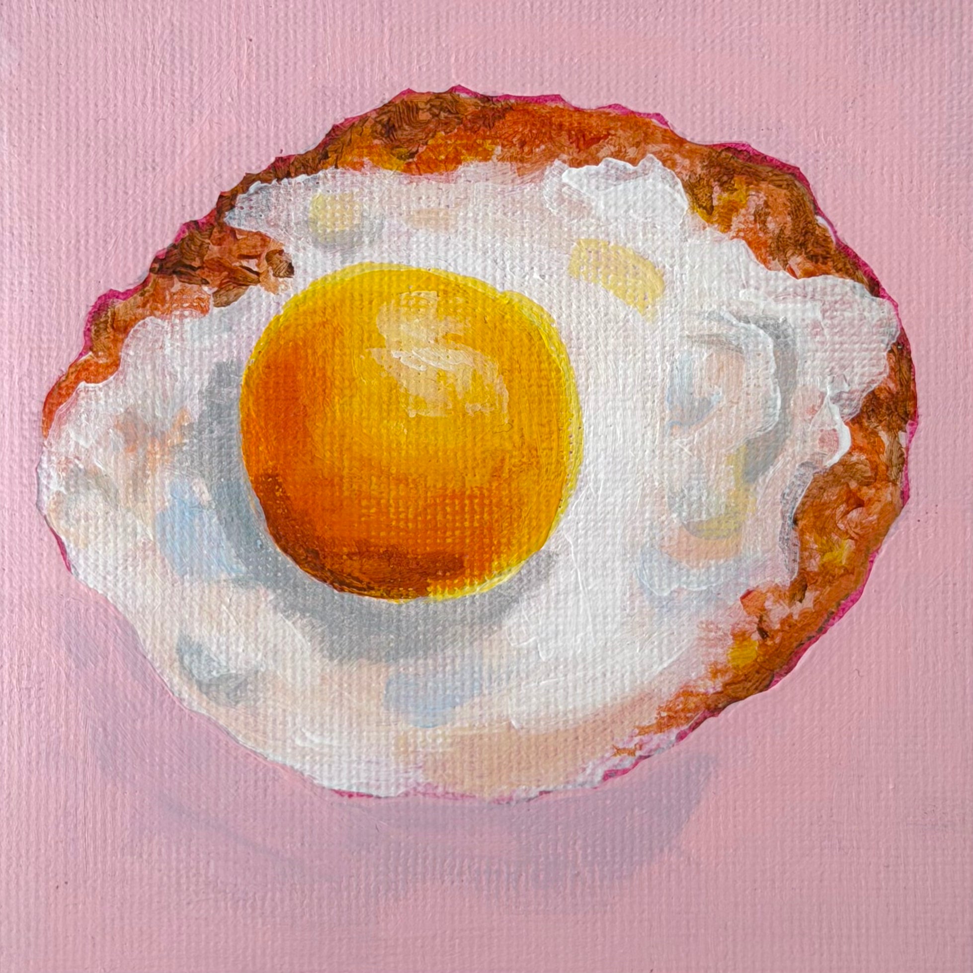 Mini Painting - Fried Egg