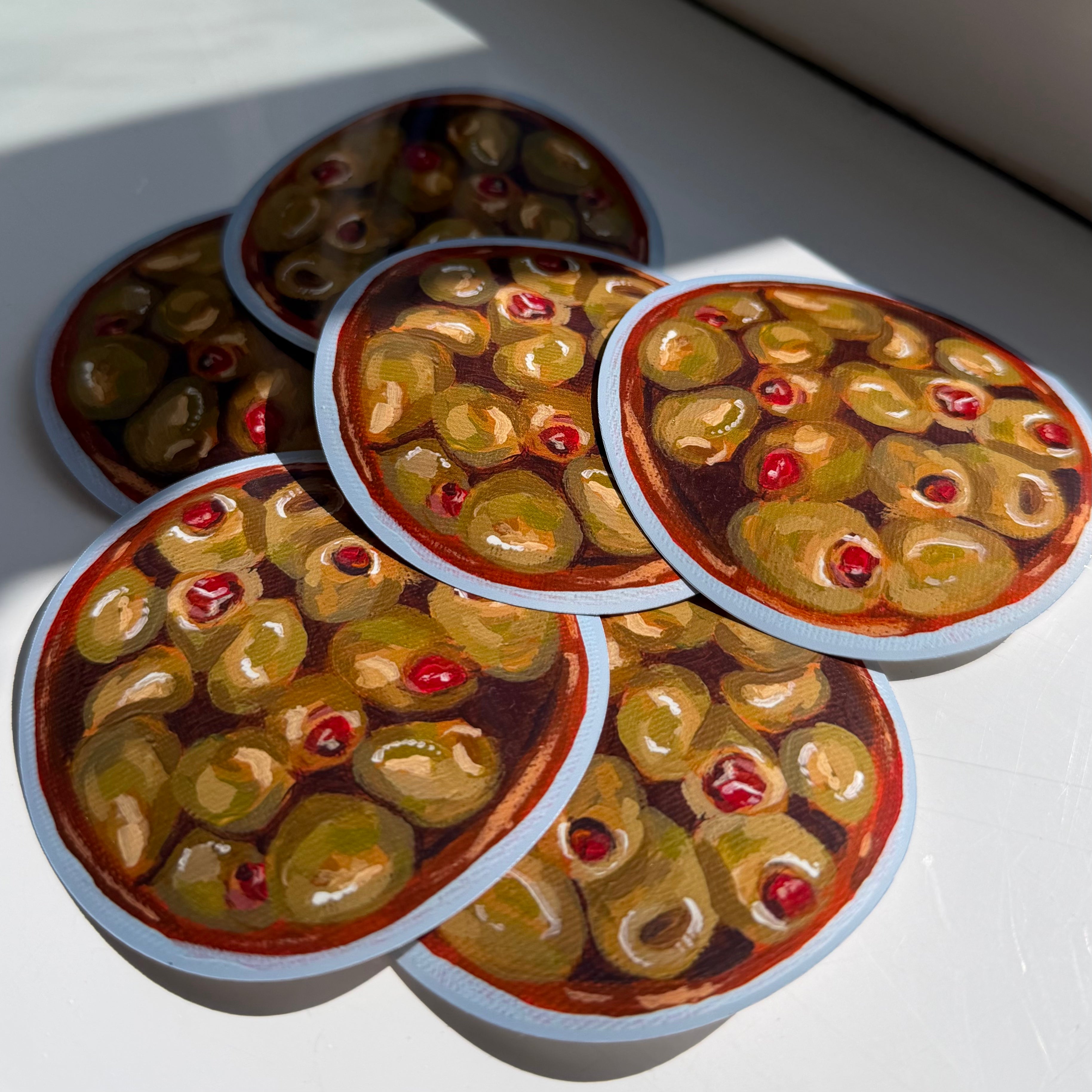 Olives Painting Sticker