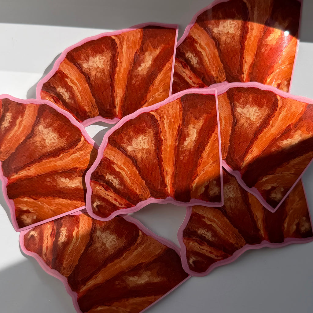 Croissant Painting Sticker