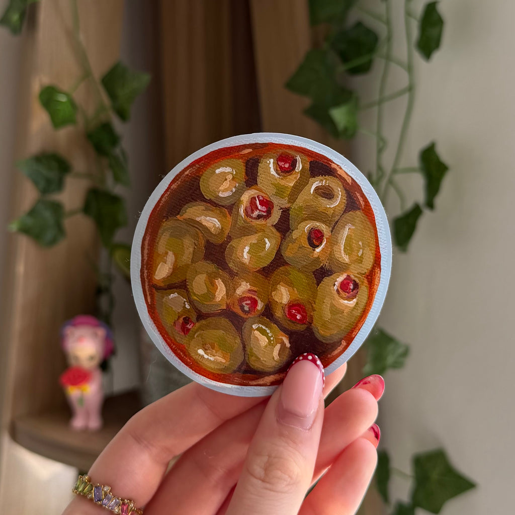 Olives Painting Sticker