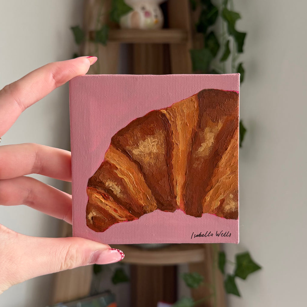 Mini Painting - Croissant