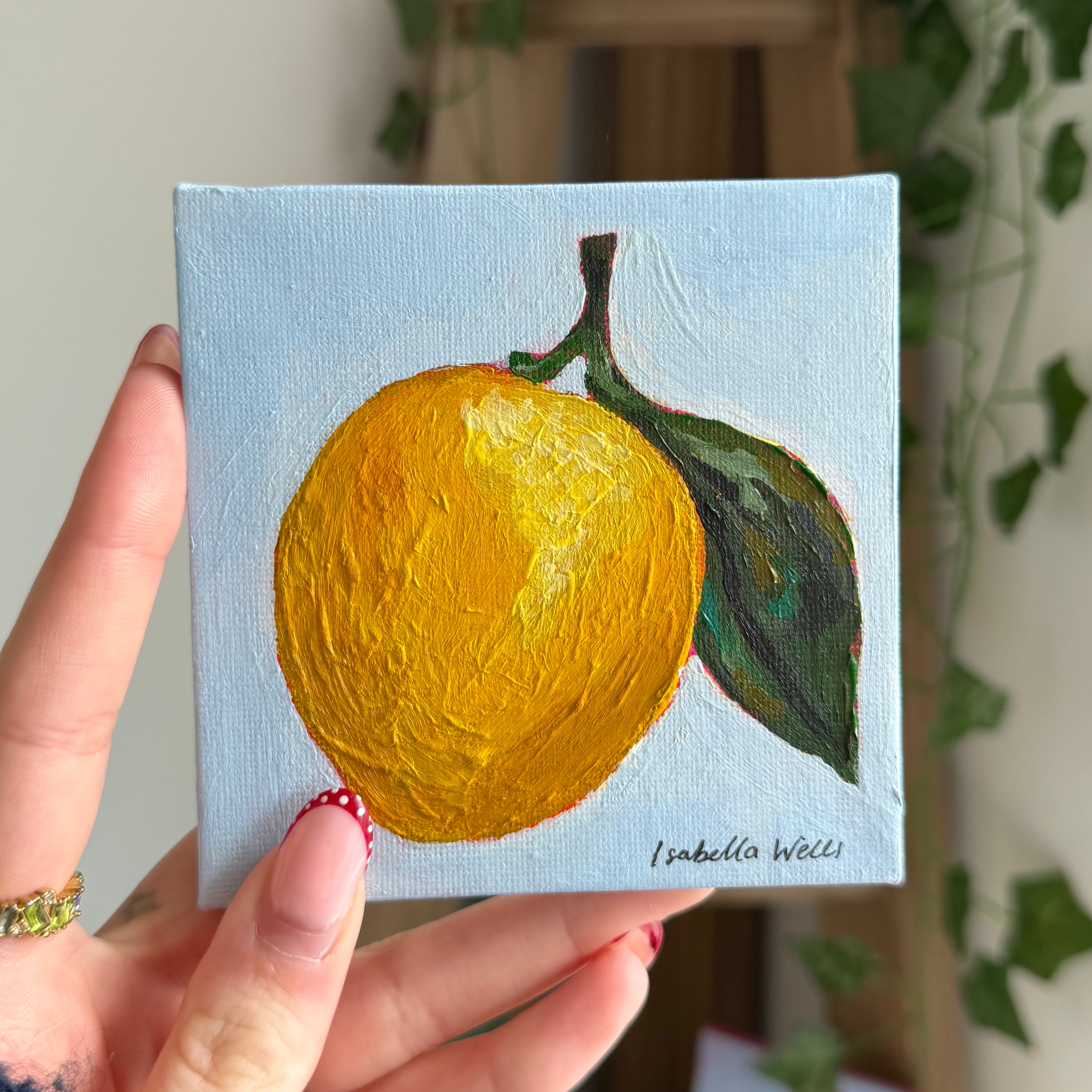 mini painting - lemon