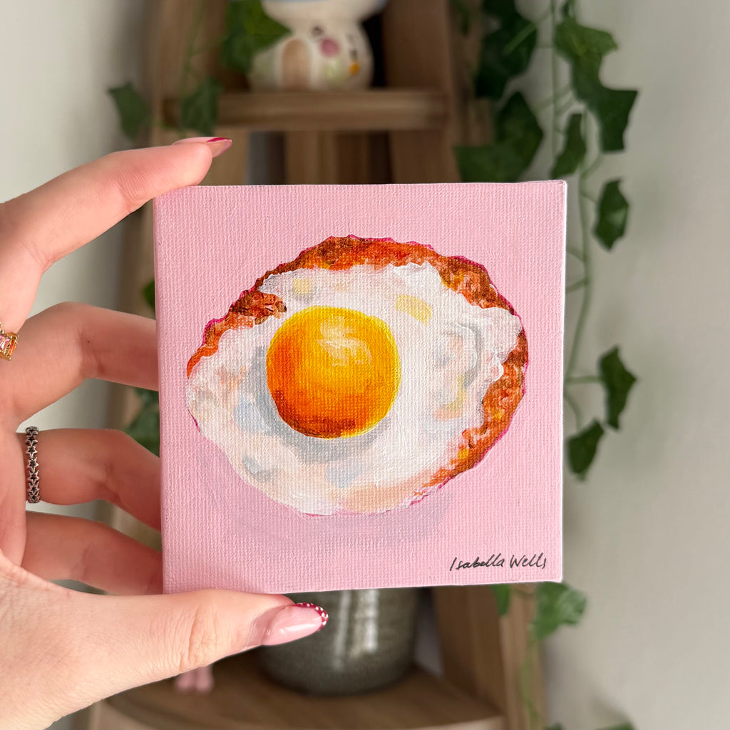 Mini Painting - Fried Egg