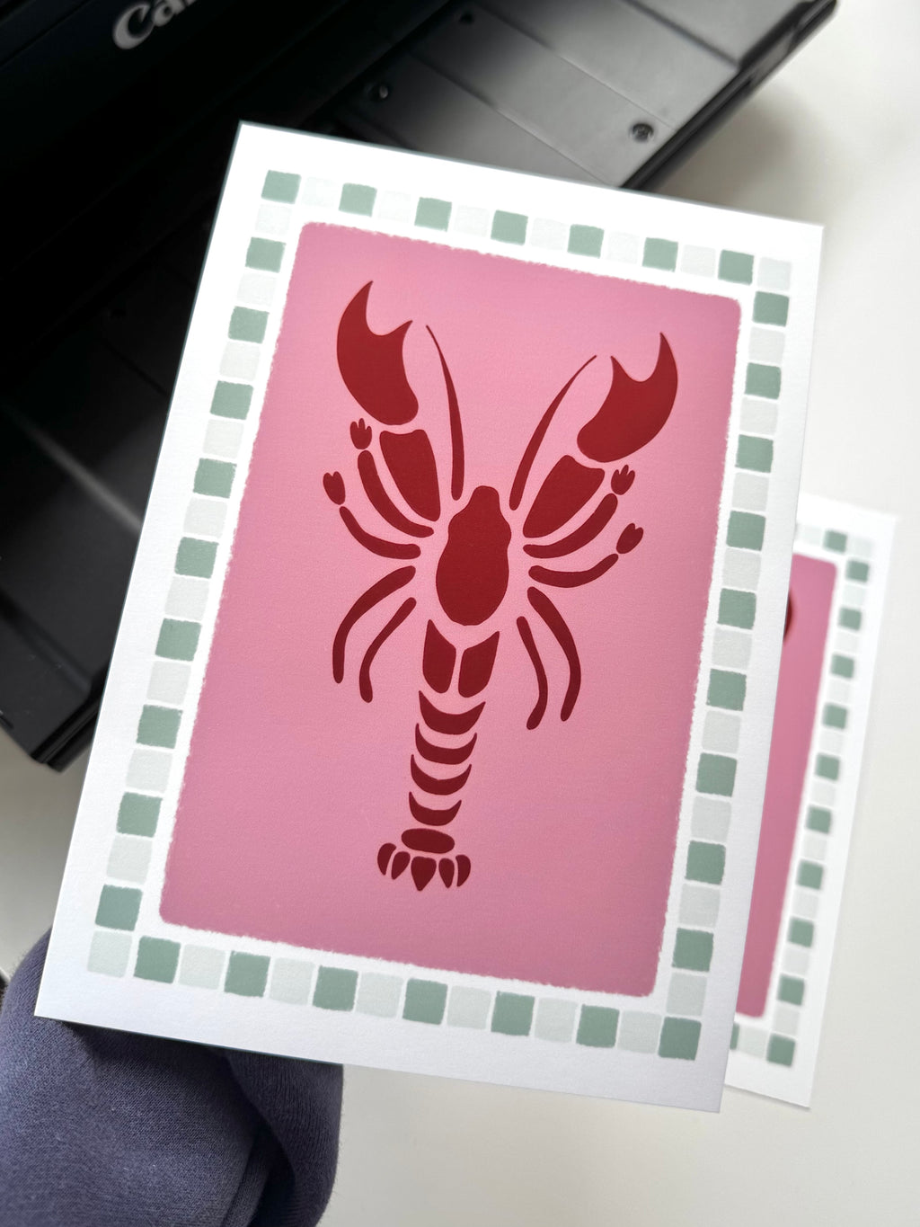 Lobster Mosaic Print