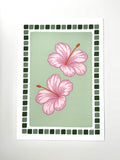 Hibiscus Mosaic Print