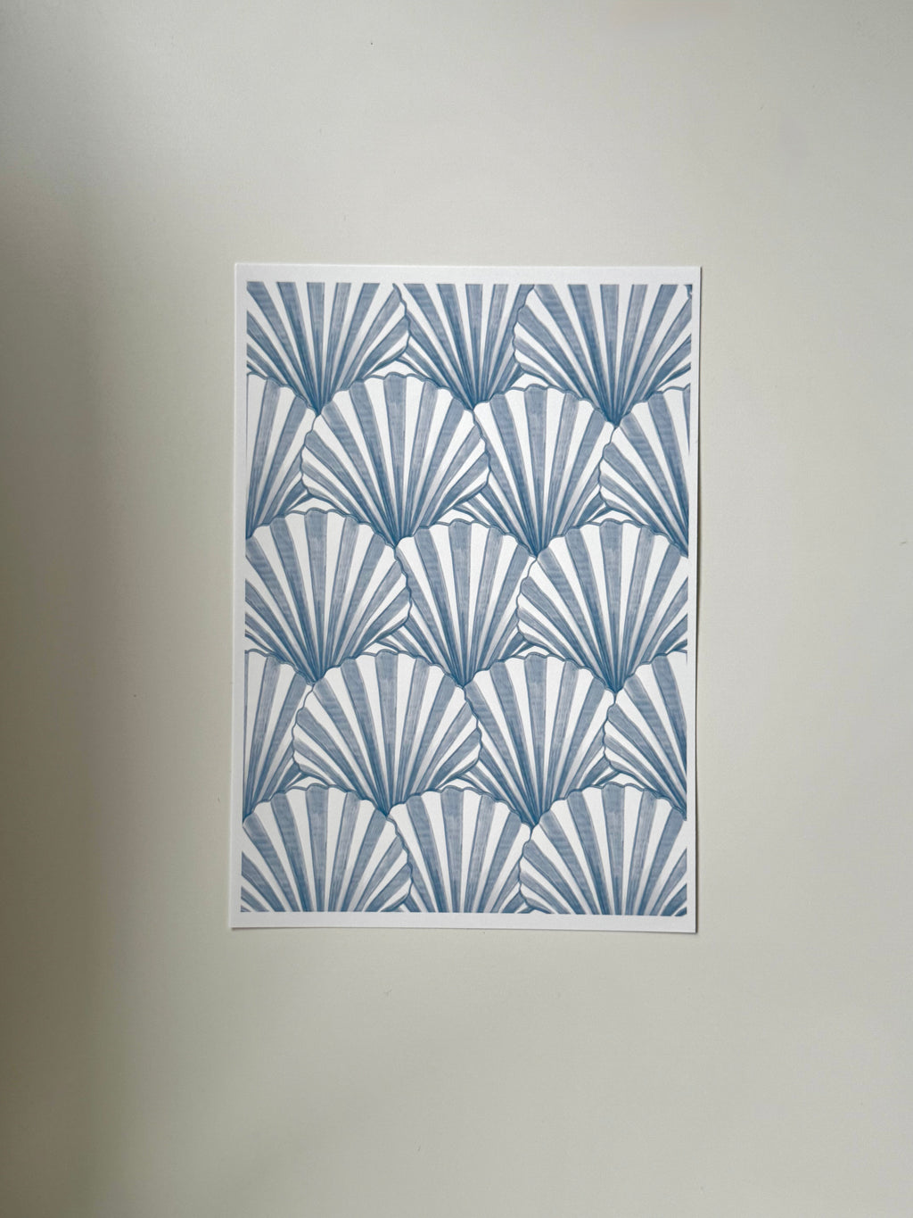 Blue Seashell Print