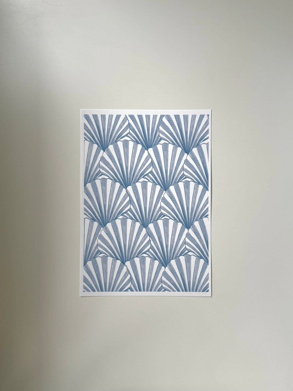 Blue Seashell Print