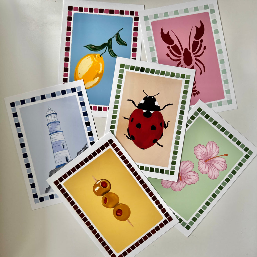 Ladybug Mosaic Print