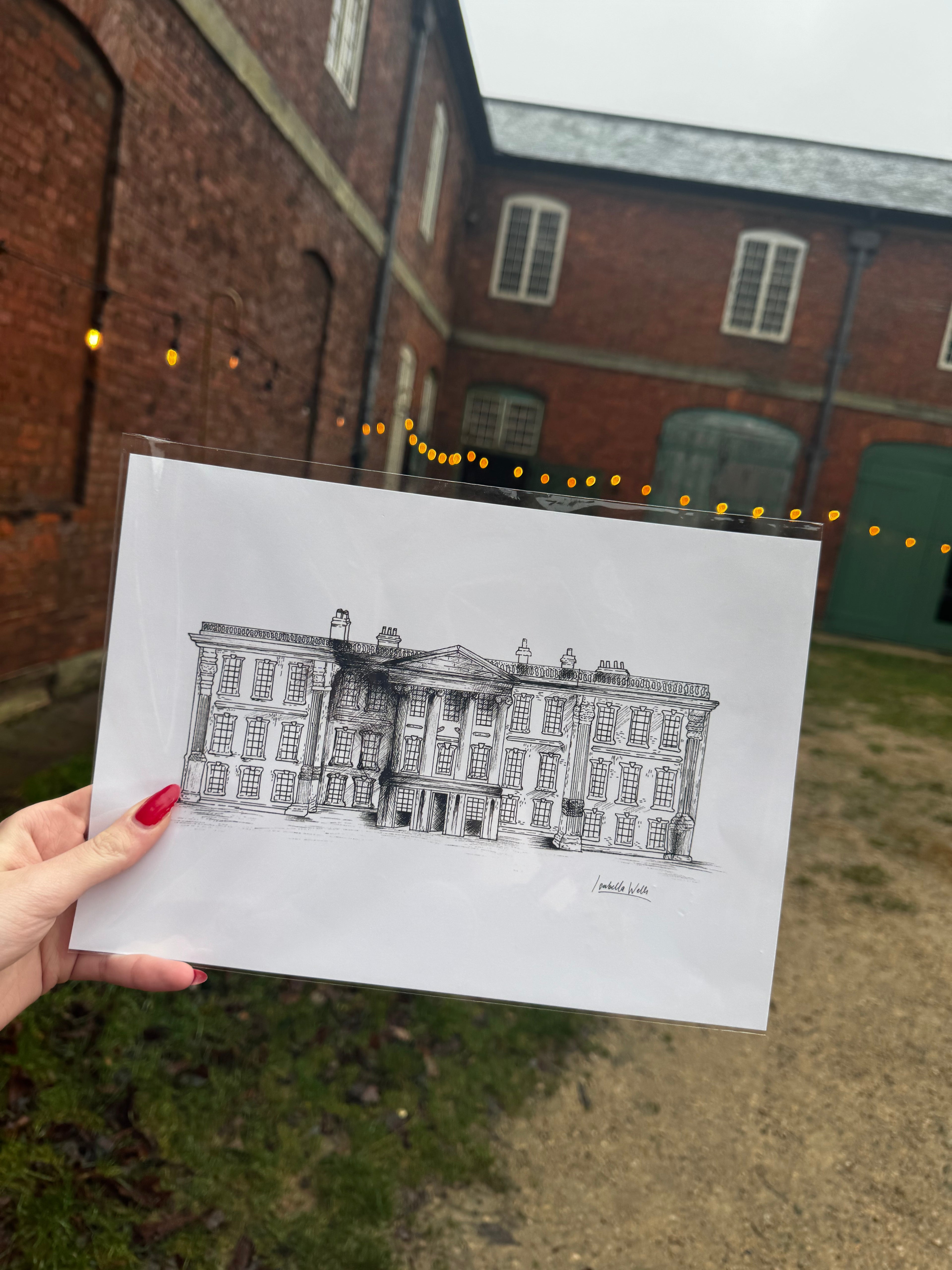 Calke Abbey Illustration