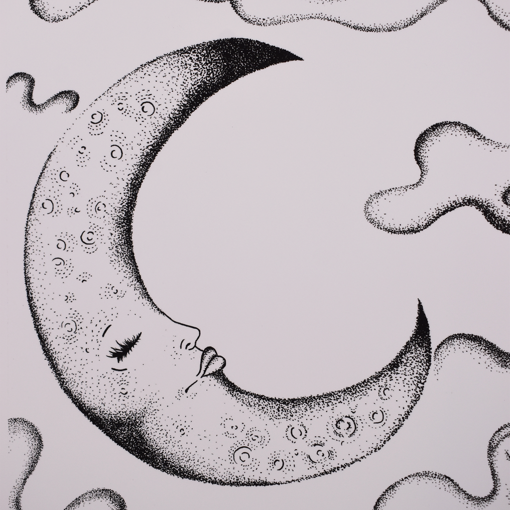 Moon Illustration Art Print