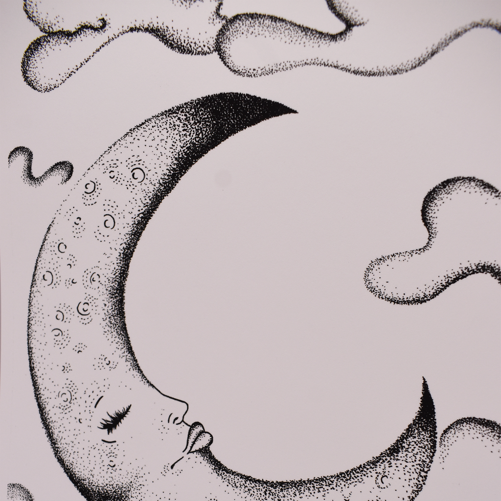 Moon Illustration Art Print