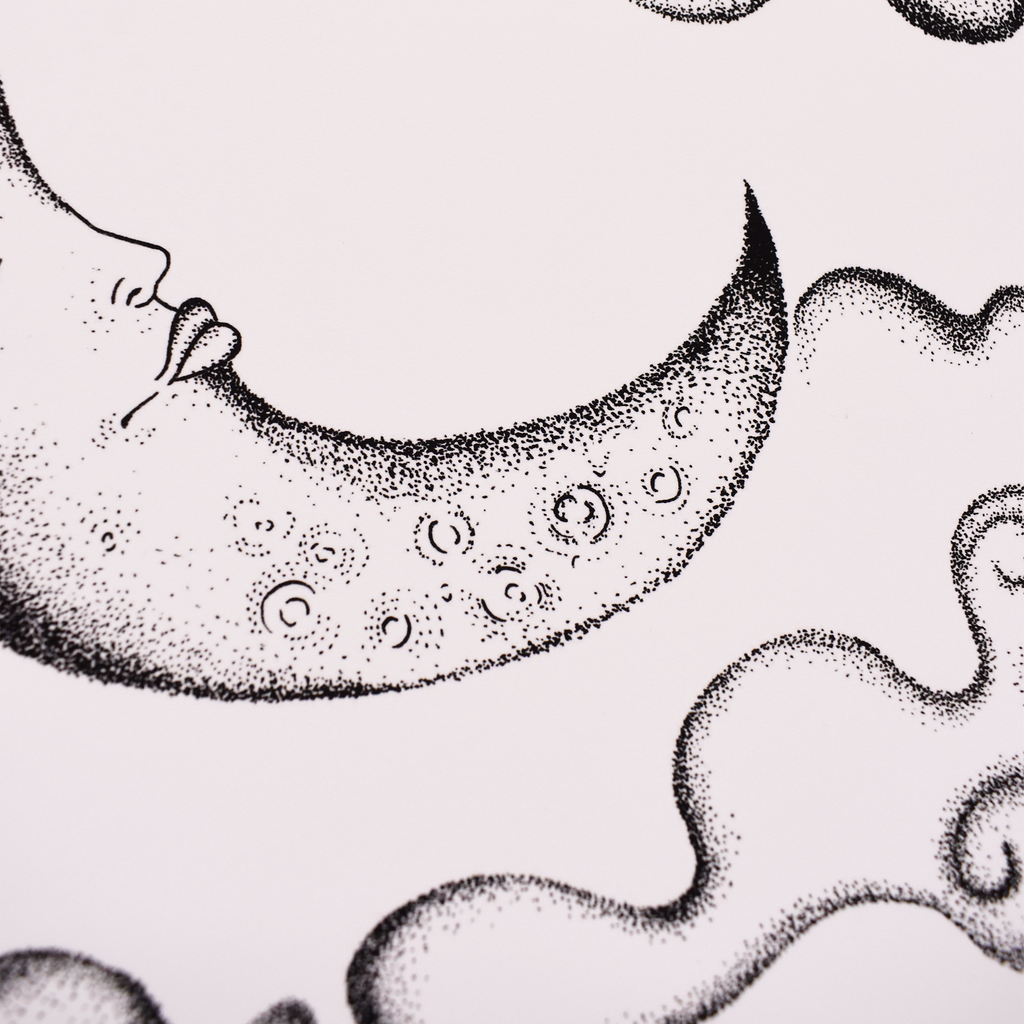 Moon Illustration Art Print