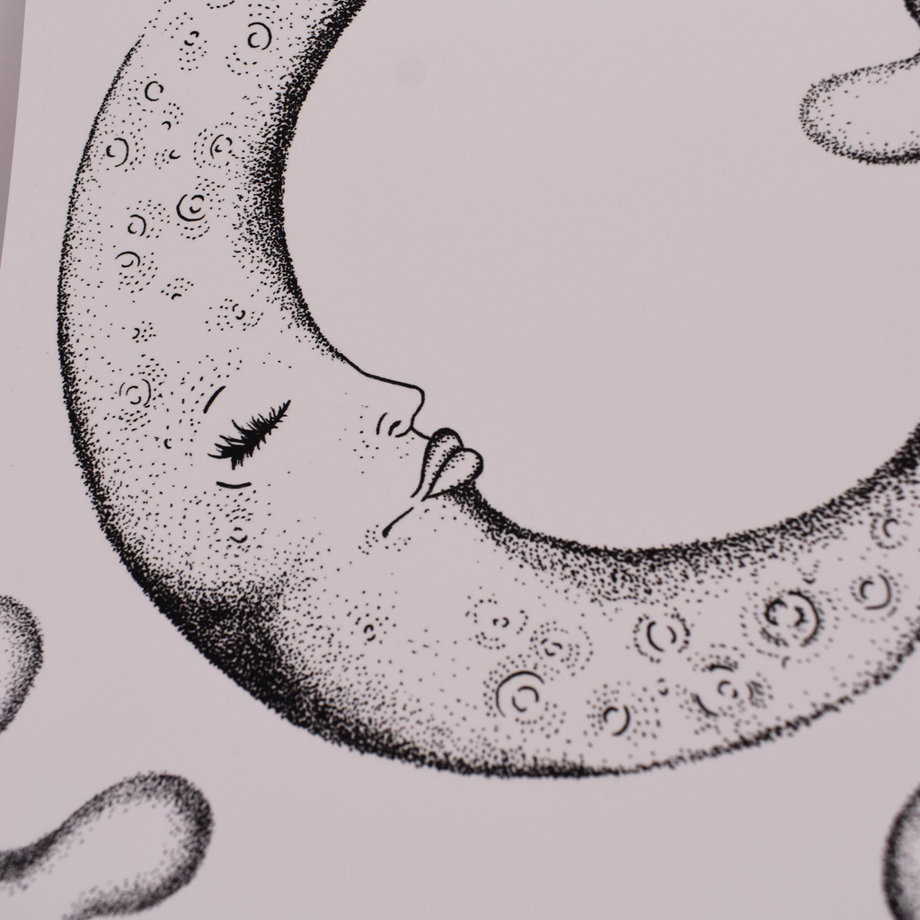 Moon Illustration Art Print