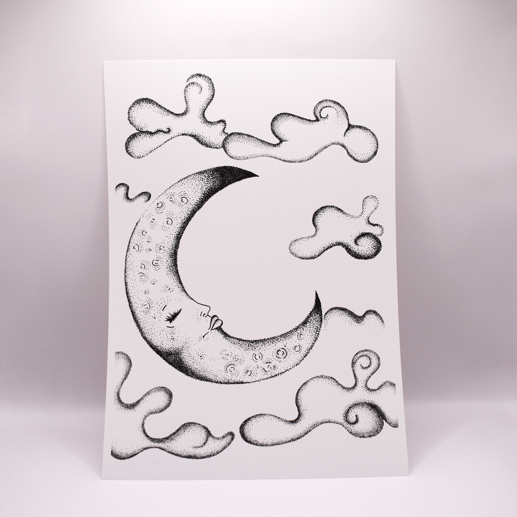 Moon Illustration Art Print