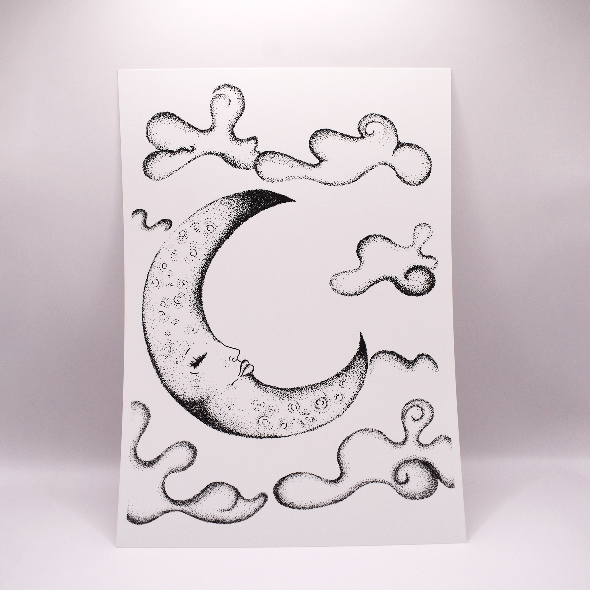 Moon Illustration Art Print