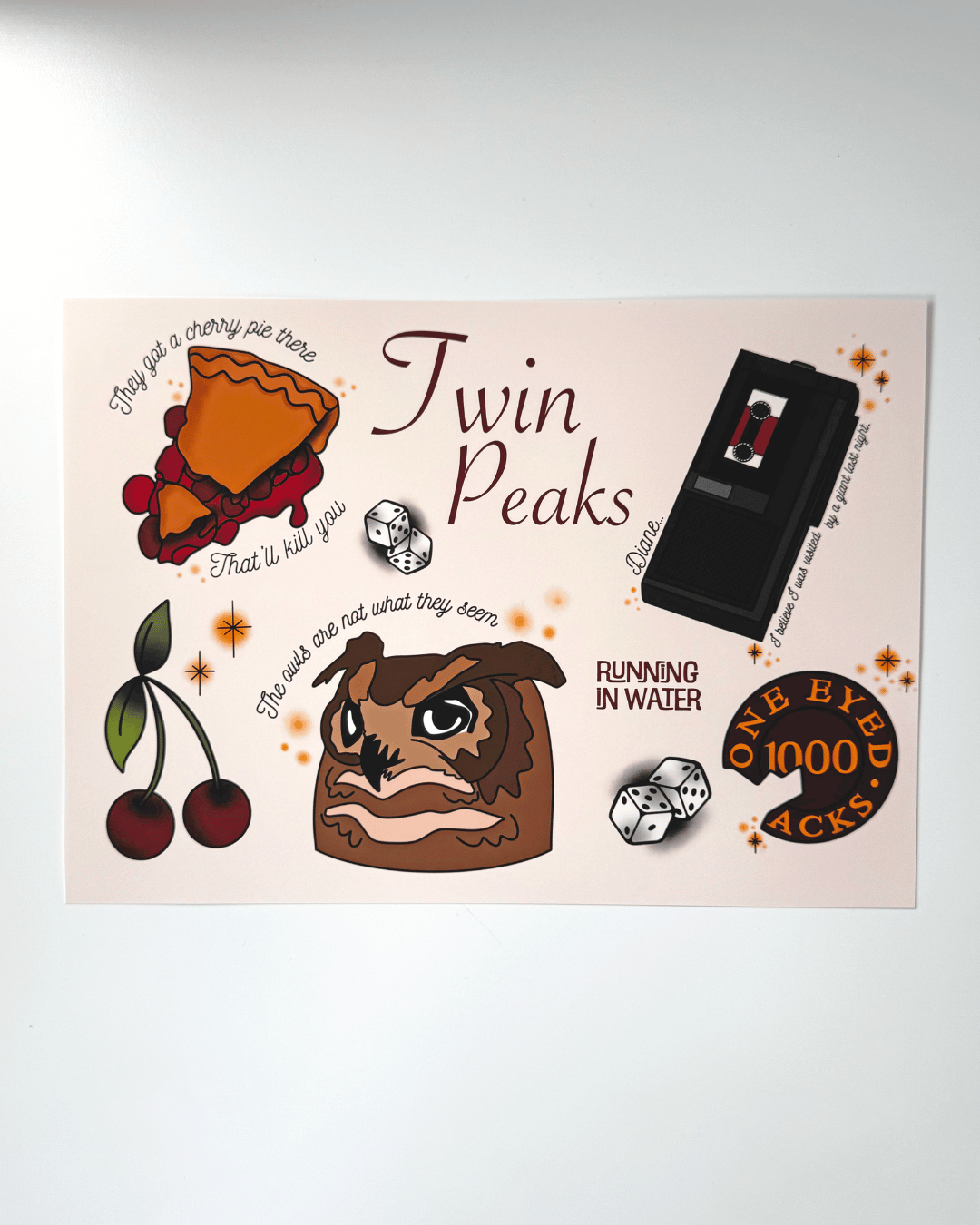 Twin Peaks Flash Print