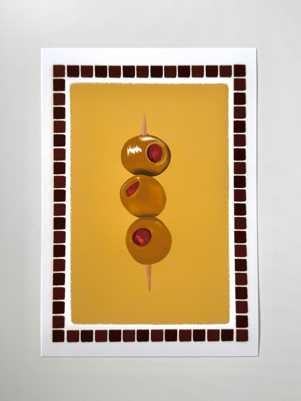 Olives Mosaic Print image 0