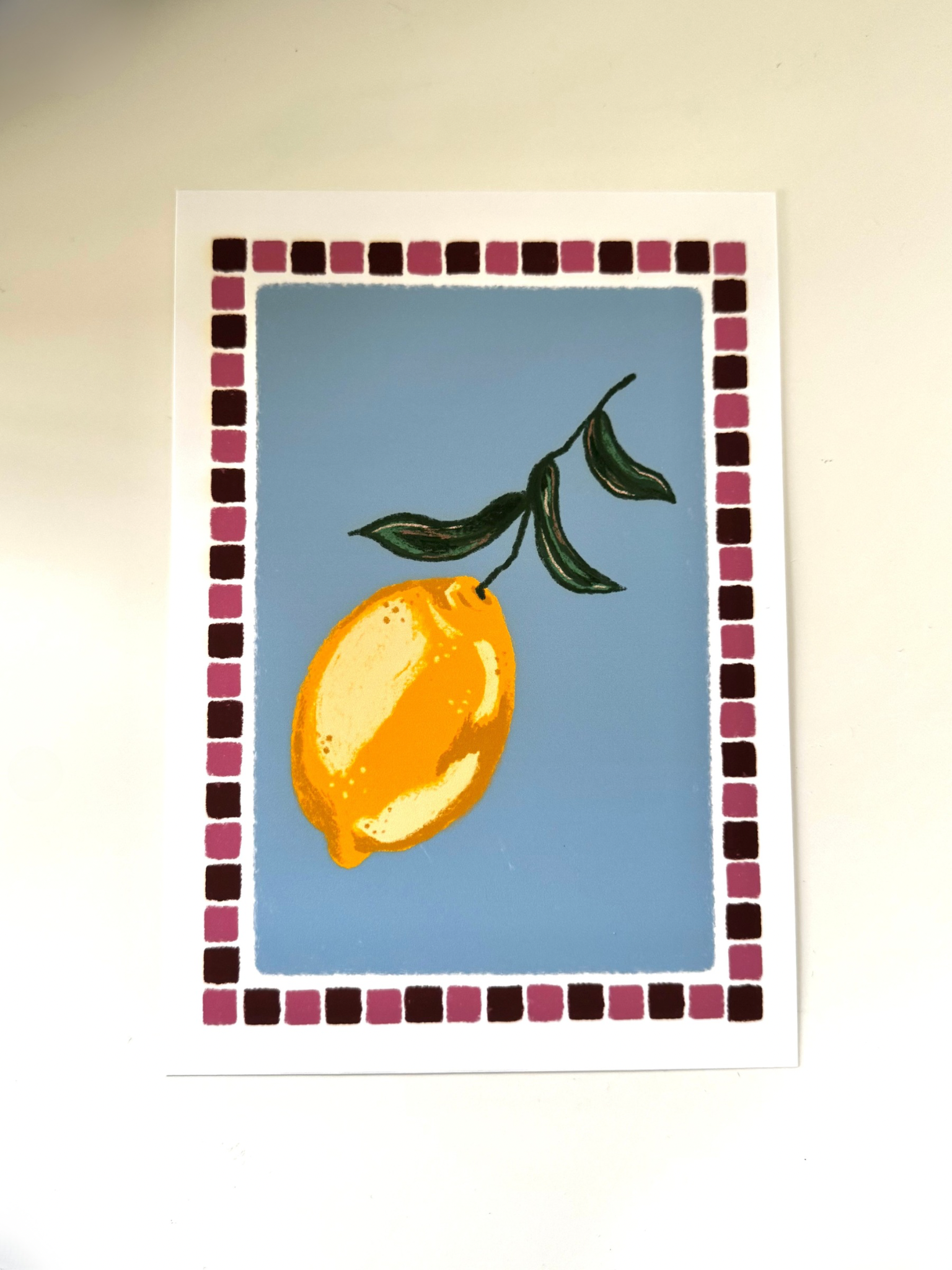 Lemon Mosaic Print image 0